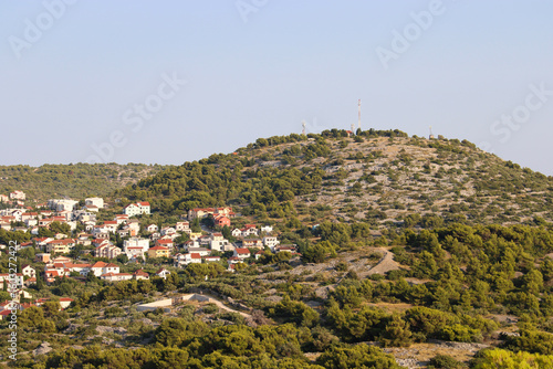 croatian valley from viewpoint veli vrh, Murter, Croatia
