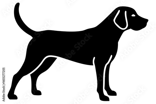 Red Beagle Dog Silhouette animal canine