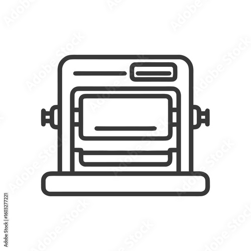 Modern Laminator Machine Line Icon for Office, Home, and Crafting Projects