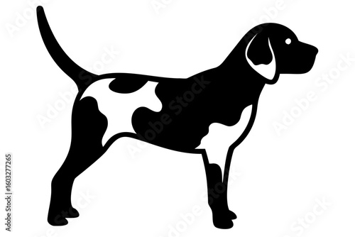 Spotted Beagle Dog Silhouette animal canine