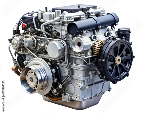 car engine  isolated on white background. PNG Transparent file type with high definition quality And vibrant color grading Available.