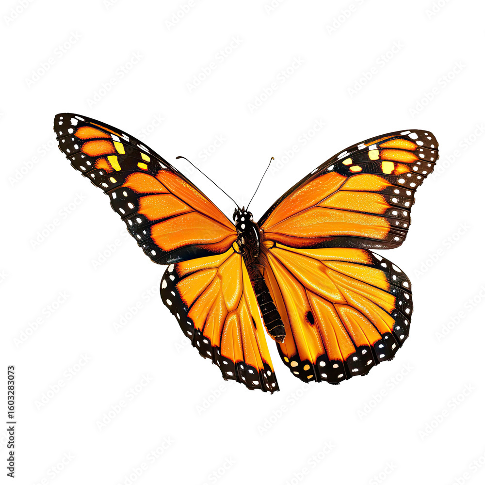 Naklejka premium Orange Monarch Butterfly