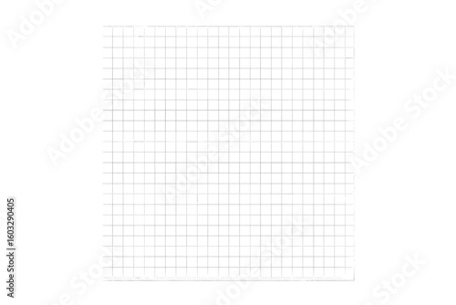 Grid paper vector background. Square graph pattern. Math checkered notebook sheet. Lined texture for notes. Blank school exercise book page. Seamless geometric wallpaper.