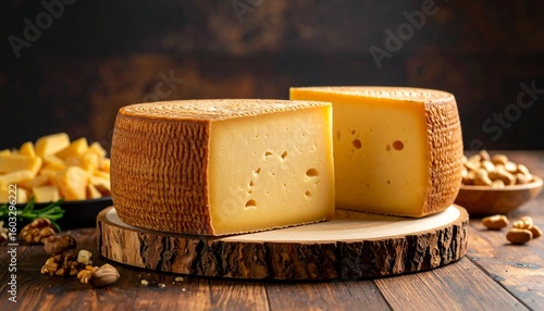 Comté
A firm, cow’s milk cheese aged for up to 24 months. Nutty, buttery taste with complex layers. Made in large 40 kg wheels.