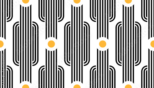 Seamless abstract geometric pattern. Vector Illustration.