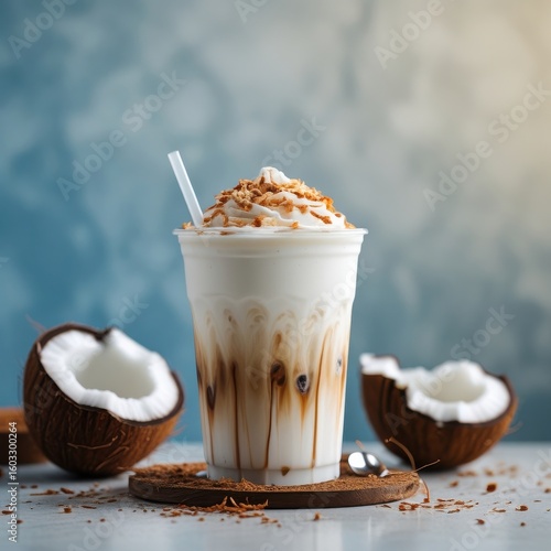 Bebida fría de coco 