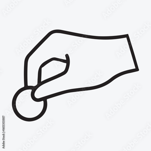 Hand Inserting Coin icon