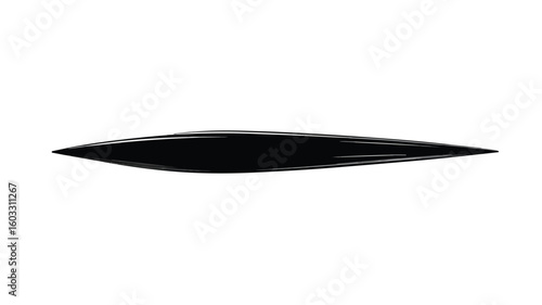 Pen Nib Silhouette Element Design