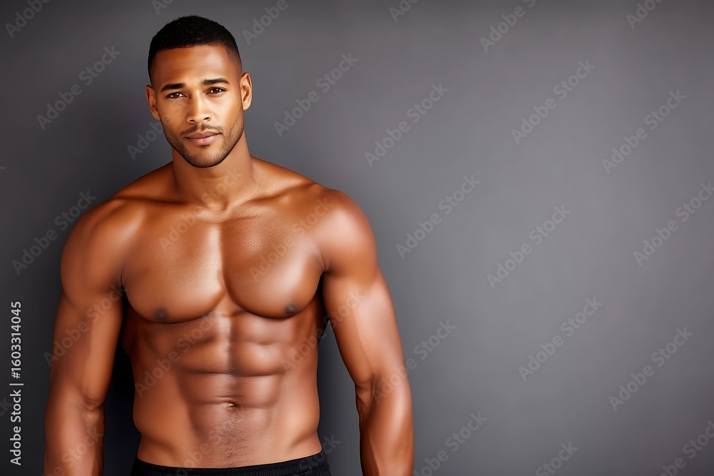 Fototapeta premium Portrait Of A Muscular Man