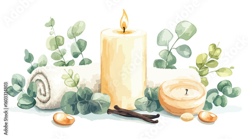 Tranquil Spa Still Life Setting