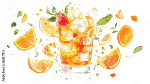 Summer Cocktail Element Set for Designers