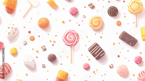 Colorful Lollipop Confectionery Display