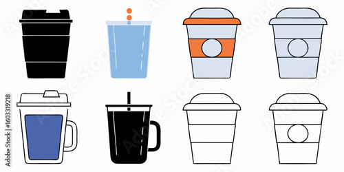 vector trash can icon