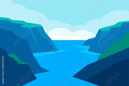 Quiet Fjord Cliffs
