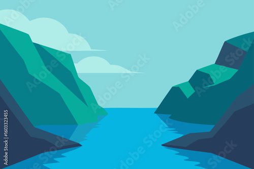 Quiet Fjord Cliffs