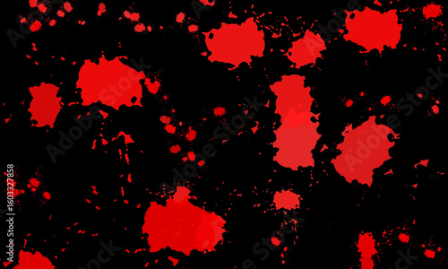Blood stains on a black background