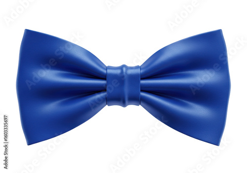 Isolated Classic Blue Bow Tie