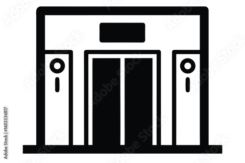 elevators for accessibility vector icon illustrati