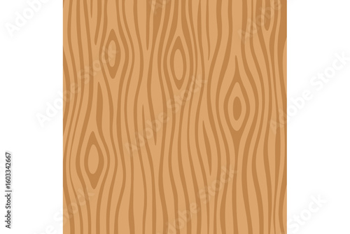 Seamless repeating wood grain texture background pattern on natural brown wooden plank surface, stylized hardwood timber panel lines for flooring, packaging, wallpaper, realistic vector illustration