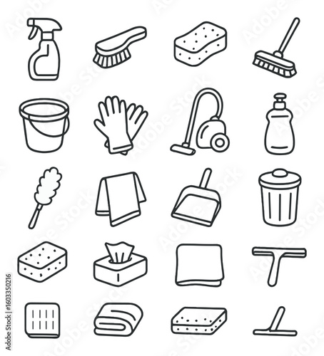 Colorful party and celebration icons featuring music, groups, gifts, and dance