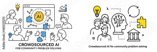 Crowdsourced AI contributes to community problem solving through collaboration and data-driven insights in a digital environment