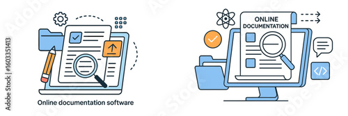 Online documentation software showcases user-friendly interfaces and editing tools for efficient content creation and management
