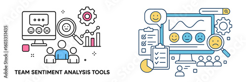 Understanding team sentiment through analysis tools at a digital workspace