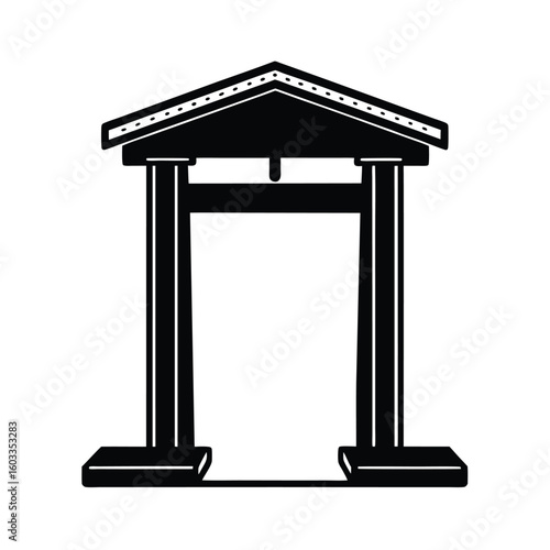 vector illustration of a turnstile 