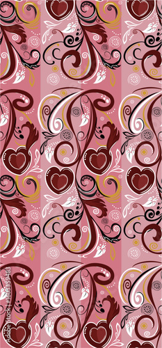 floral, abstract, pattern, flower, design, illustration, swirl, black, leaf, decoration, art, ornament, nature, wallpaper, vector, decorative, scroll, plant, card, texture, curl, ornate, red