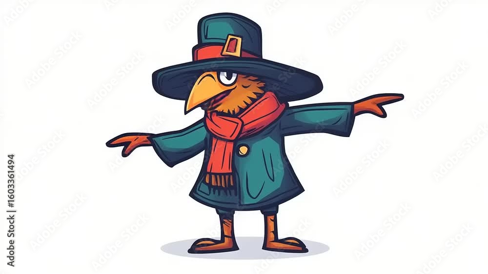 Whimsical Crow Character Design for Animation and Children's Illustration Projects Whimsical Crow Character Design for Animation and Children's Illustration Projects