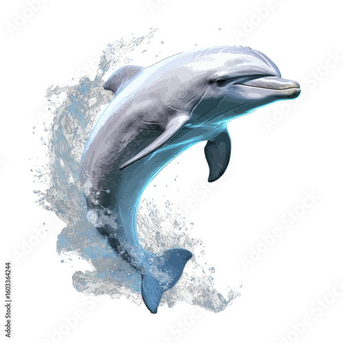 dolphin jumping out of water