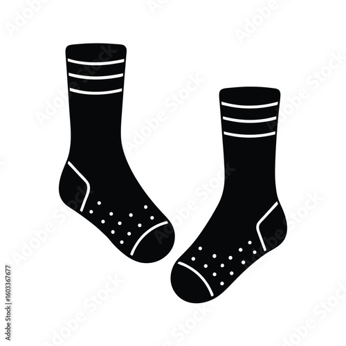 wool socks isolated on white background