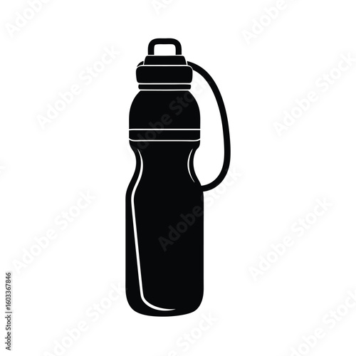 vector illustration of a water bottle holder