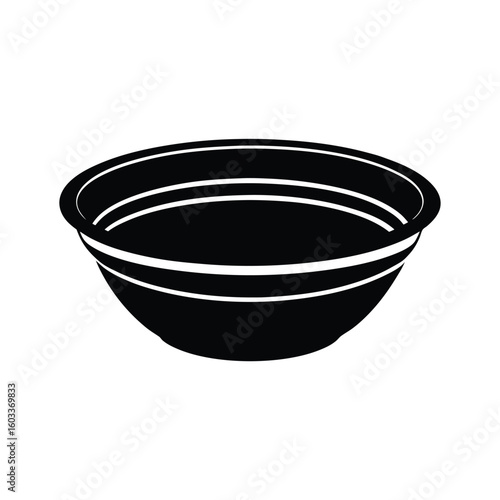 collapsible bowl isolated on white background