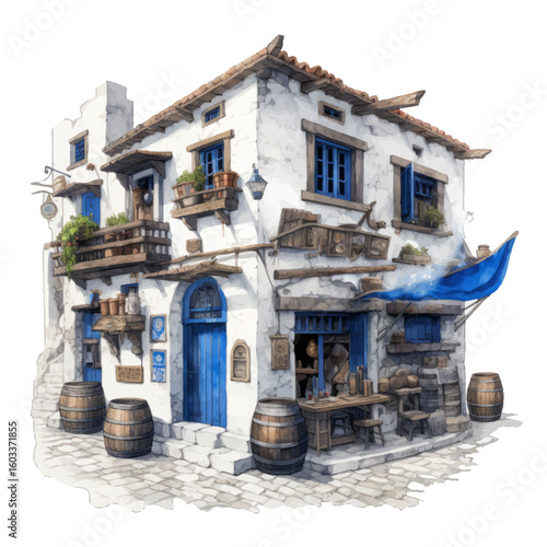 old tavern in greece