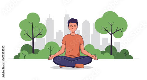 Calm workspace with tea, essential oils, prayer beads, and candle 