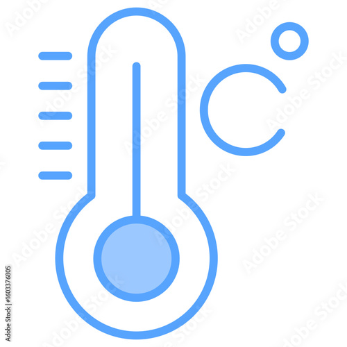 Thermostat Blue Icon