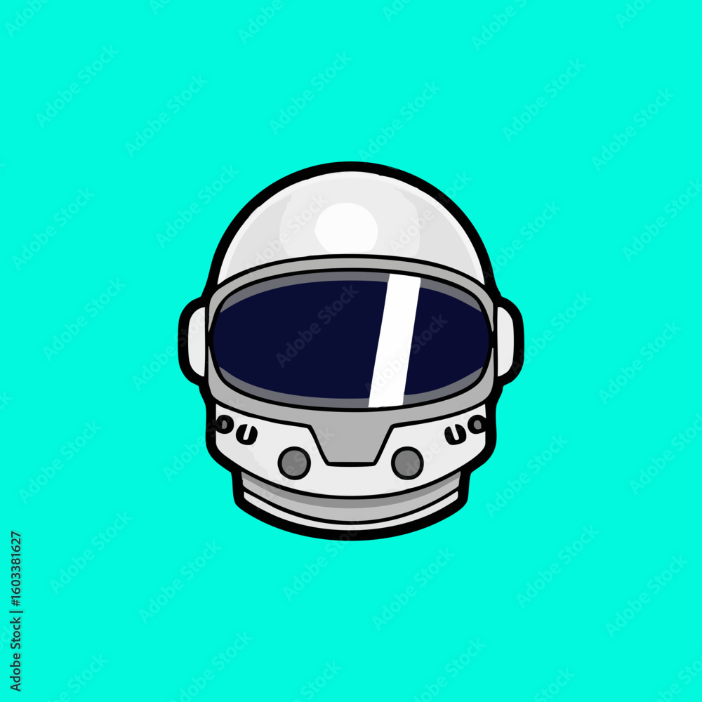 Fototapeta premium Astronaut Helmet Illustration