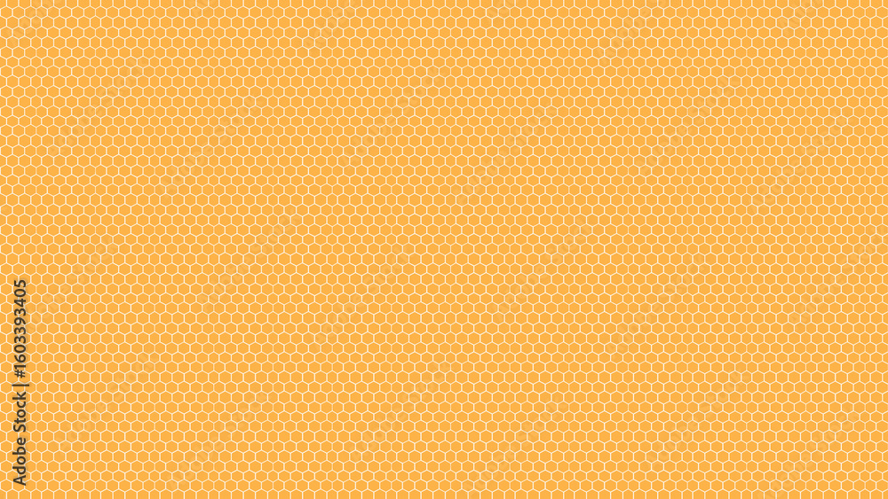 Fototapeta premium Yellow honey comb hexagonal design pattern background wallpaper