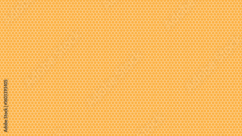Yellow honey comb hexagonal design pattern background wallpaper