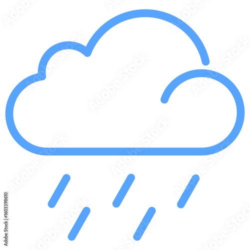 Rain Blue Icon