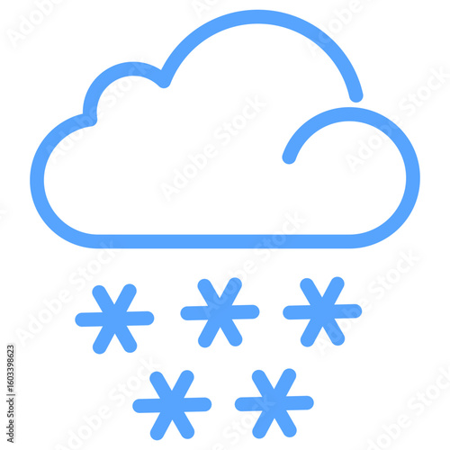 Snow Blue Icon