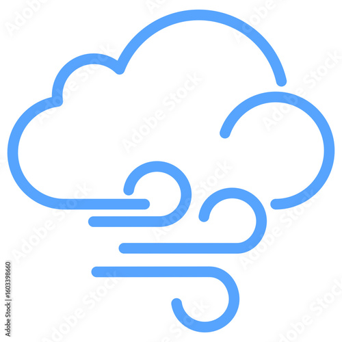 Wind Blue Icon