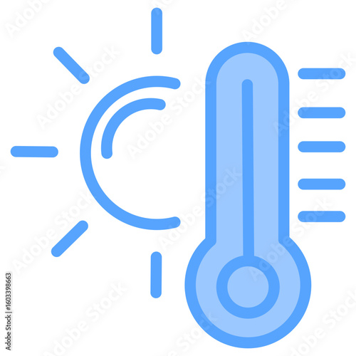 Thermometer Blue Icon