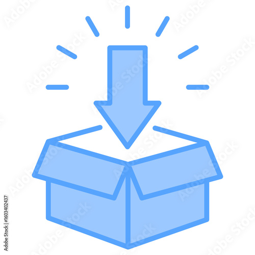 Packing Blue Icon