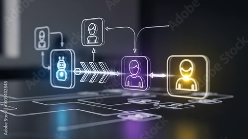 Artificial Intelligence Chatbot Human Interaction Digital Process Automation Workflow