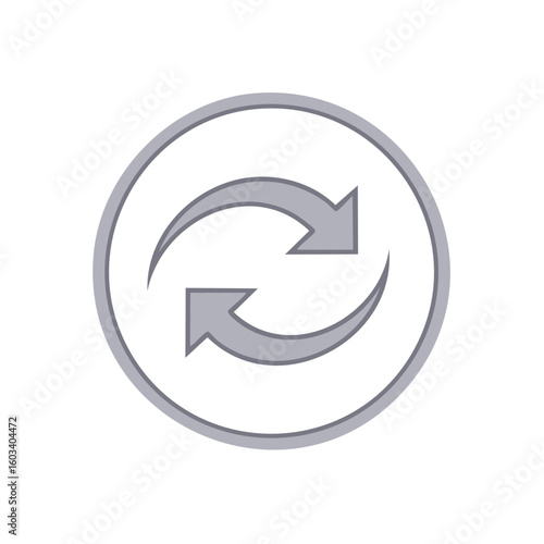 Free Download Circular Arrows Icon Graphic, Synchronize Symbol, Repeat Sign, Rotate Arrows - GFXLoad