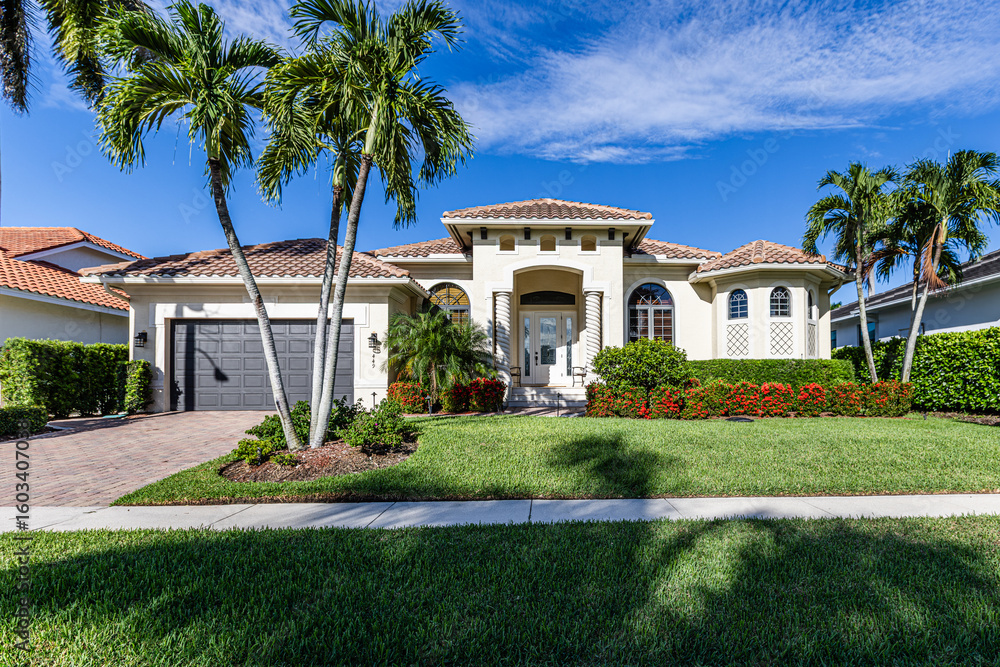 Luxury Real Estate Exterior on Marco Island Florida Luxury Real Estate Exterior on Marco Island Florida