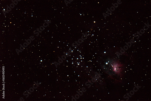 Open star cluster in Lagoon Nebula