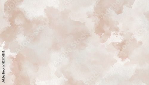 Abstract watercolor wash background in muted beige and light taupe